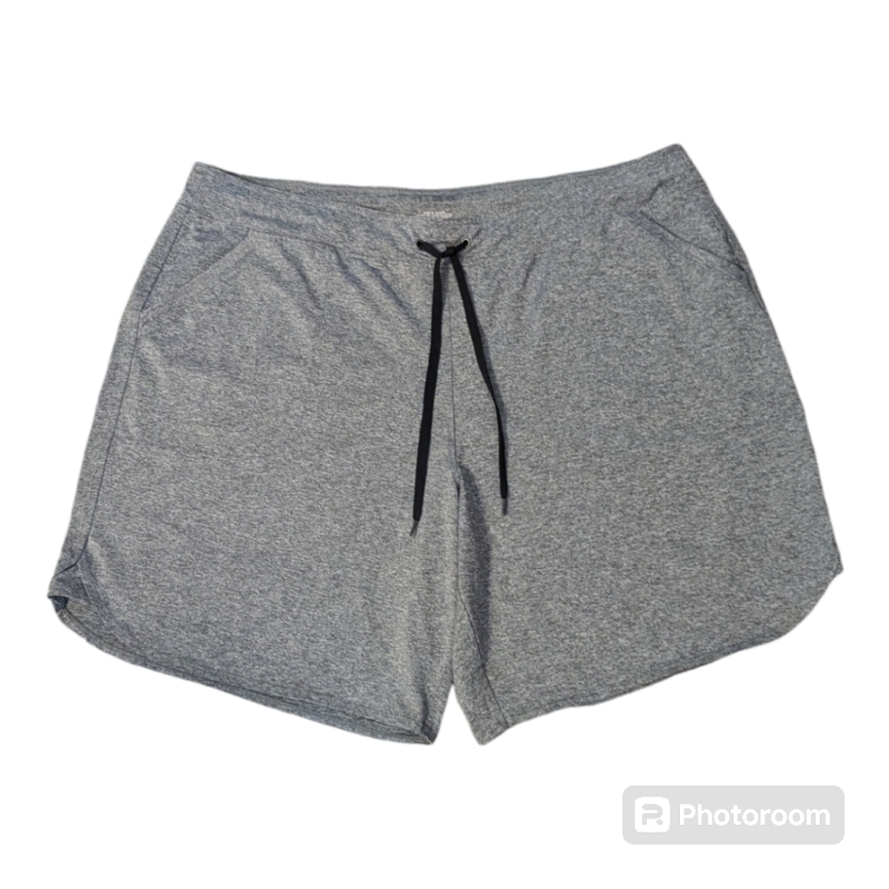 Tek Gear On The Go Gear Charcoal Drawstring Waist W Pockets Shorts Women's XXL